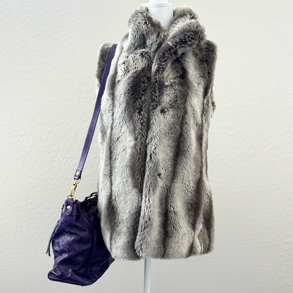 Maurizio Taiuti Genuine Leather Purple Satchel Crossbody Bag - Picture 14 of 14